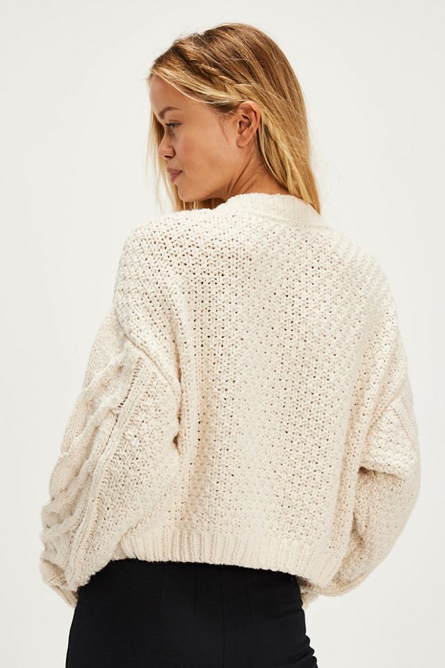 Bonfire Cable Knit Cardi