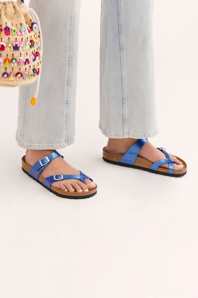 Birkenstock electric metallic shop ocean