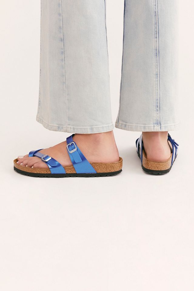 Birkenstock mayari cheap electric metallic ocean