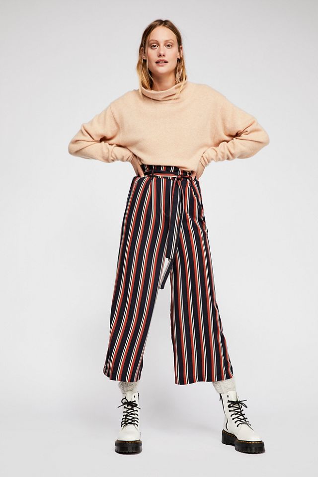 Free people cheap striped pants