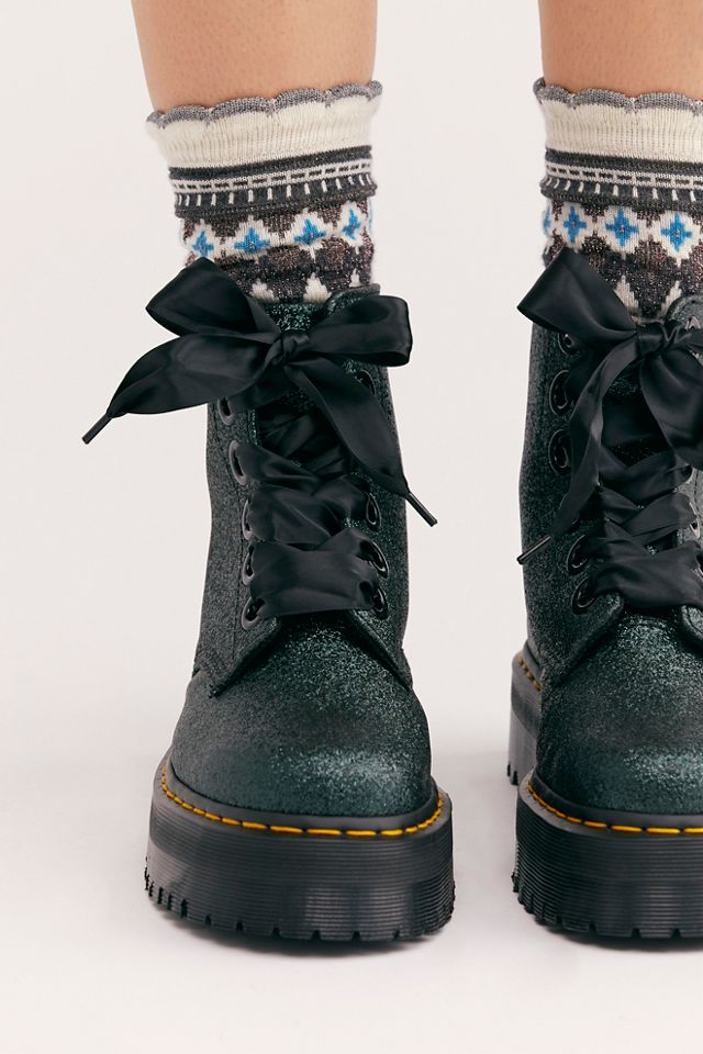 Dr. martens molly outlet glitter 6 eye boot