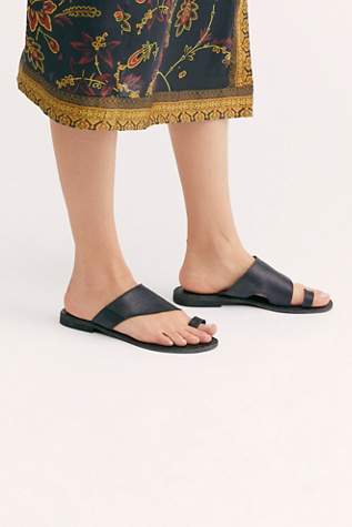 Sant Antoni Slide by FP Collection at Free People in Black, Size: EU 38.5