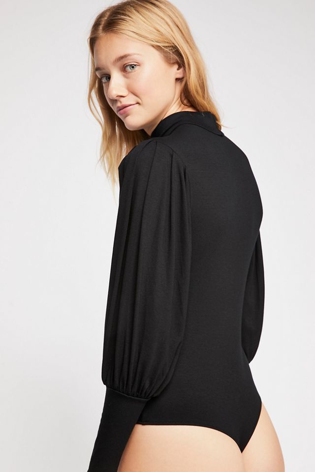 So Fine Pleat Sleeve Bodysuit #2