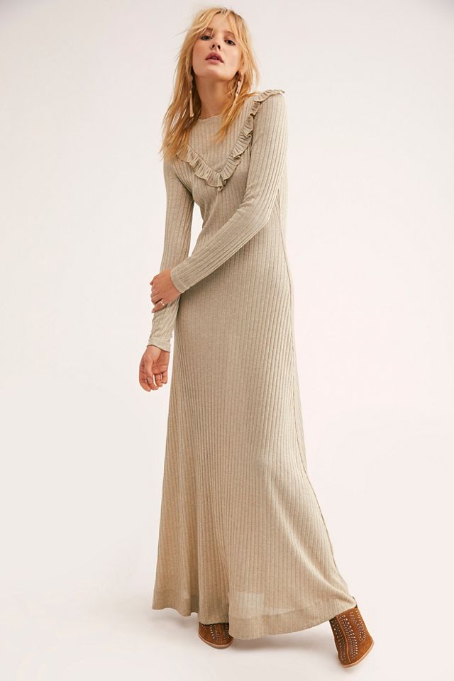 Glitter Jersey Midi Dress