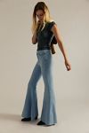 CRVY Super High-Rise Lace-Up Flare Jeans