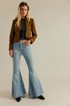 CRVY Super High-Rise Lace-Up Flare Jeans