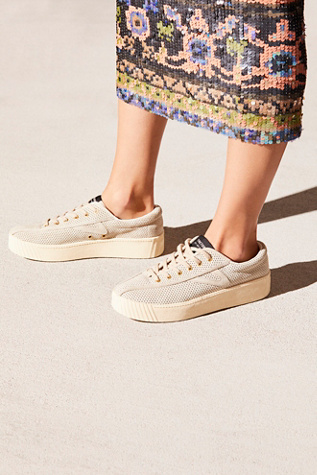 tretorn platform sneakers white