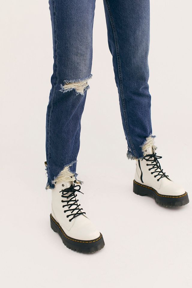 Chewed Up Mid-Rise Straight-Leg Jeans #2