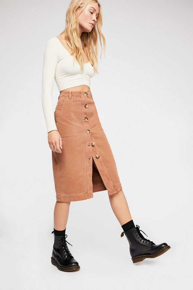 Mid-Length Utility Skirt