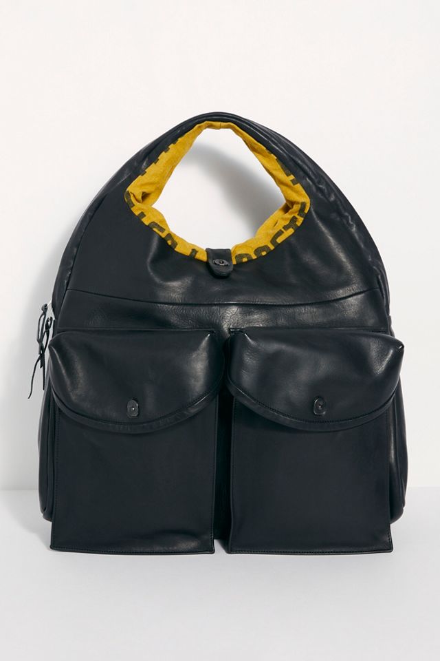 Sac hobo cargo en cuir Delle Cose #1