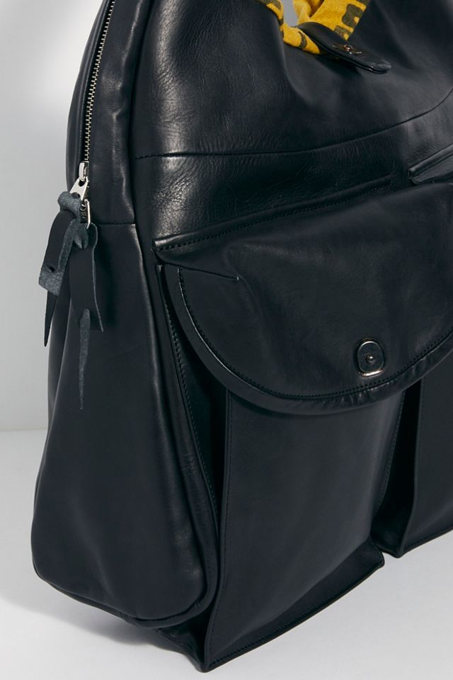 Sac hobo cargo en cuir Delle Cose #2