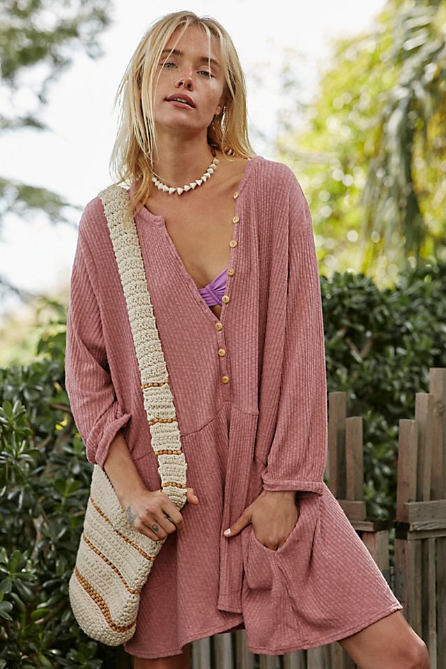 free people t shirt dress Free-est All Day Long Midi T-Shirt White Chocolate Couture sleeve construction with embroidery trim The Doors Tee Shirt Dress