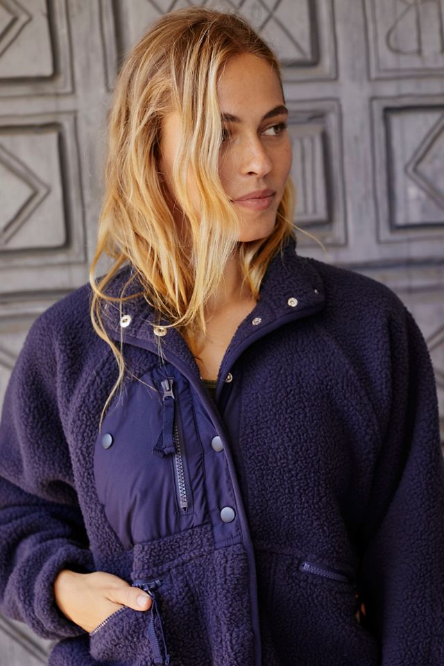 The Hit The Slopes Fleece Jacket by Free People - Puckered Up