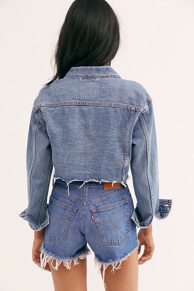 Levi’s Cutoff Crop Trucker Jacket #3