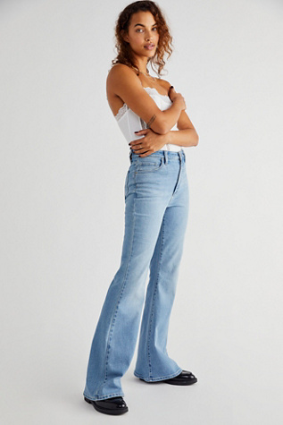 Lee High-rise Flare Jeans In Light Of Day