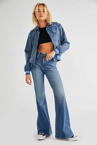 Lee High-rise Flare Jeans In Afternoon