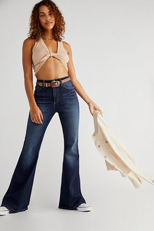 Lee High-rise Flare Jeans In Late At Night