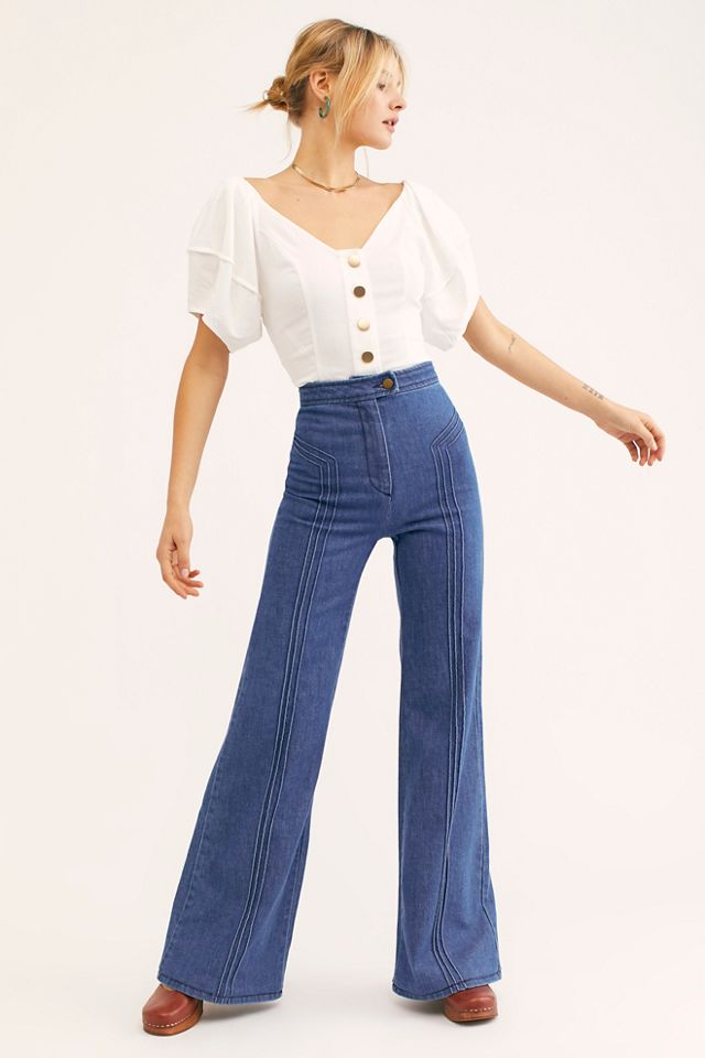 Stoned Immaculate Annie Flares | Free People