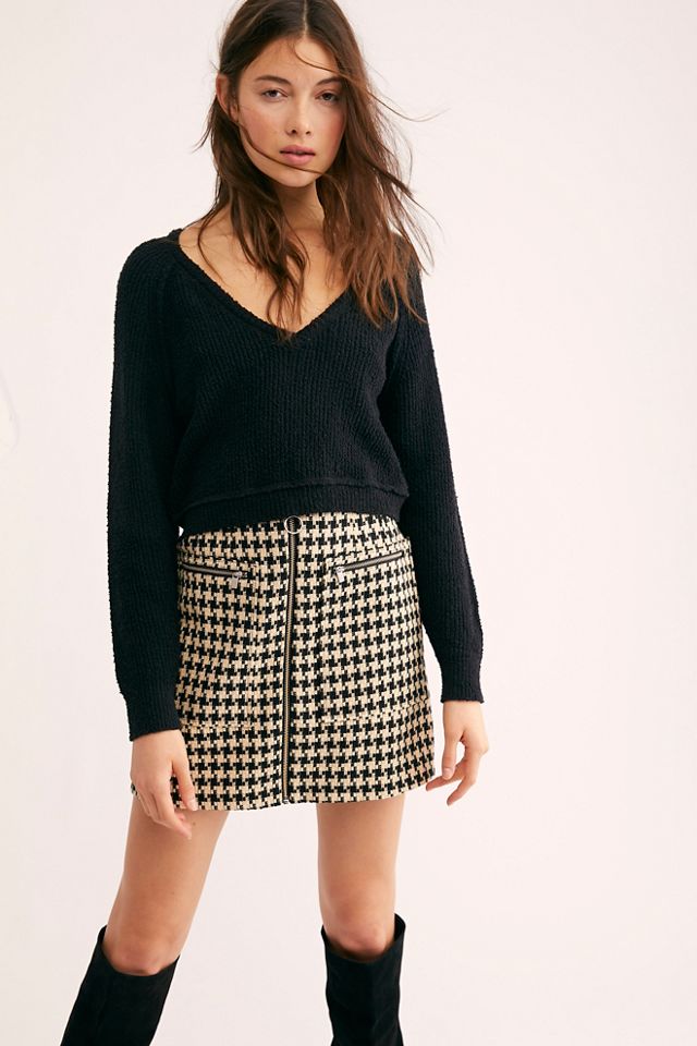 High Low V Sweater 