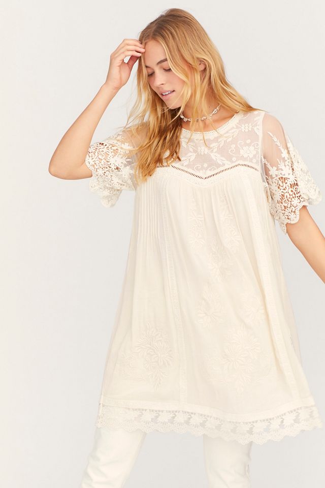 Maggie embroidered tunic dress sale