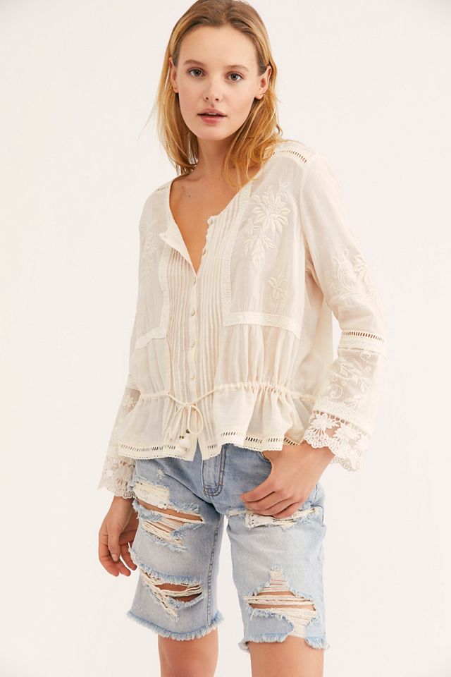 Maggie Embroidered Blouse | Free People