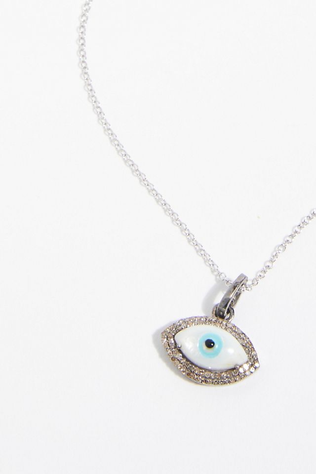 Double Diamond Eye Pendant #1