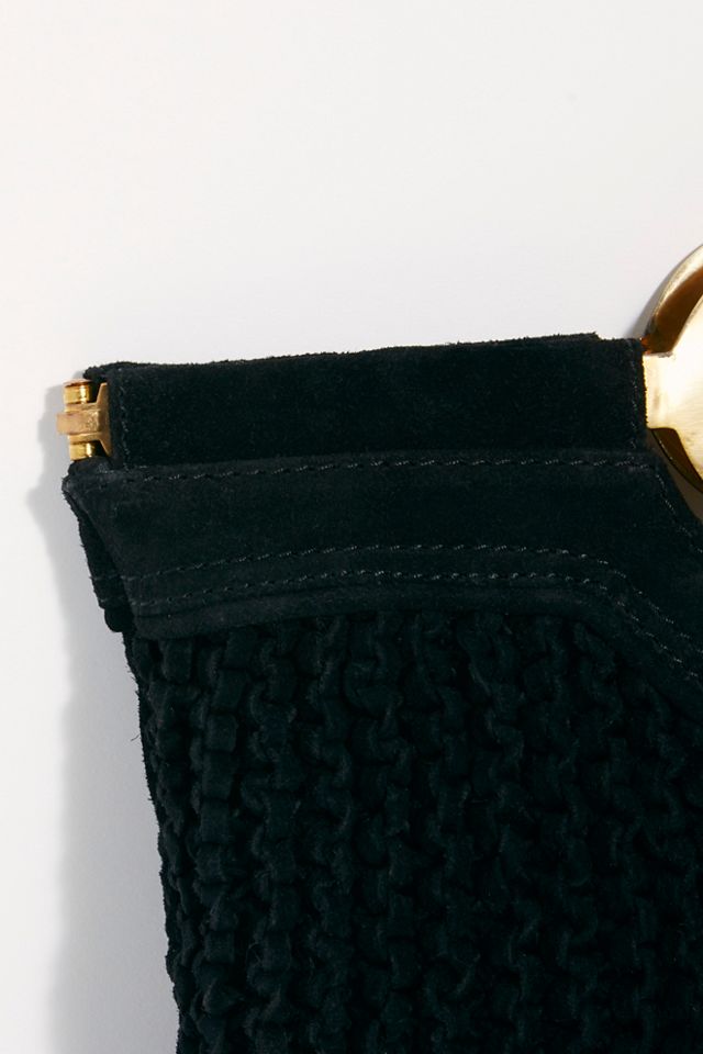 Pochette tissée en daim #2