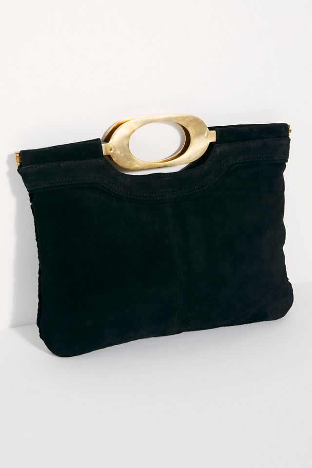 Pochette tissée en daim #3