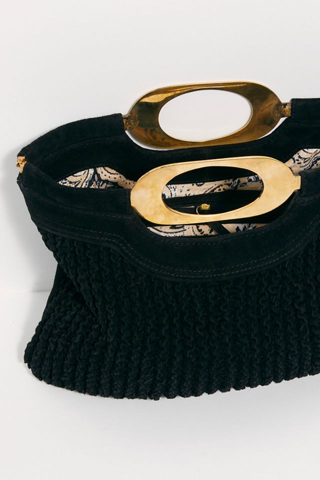 Pochette tissée en daim #5