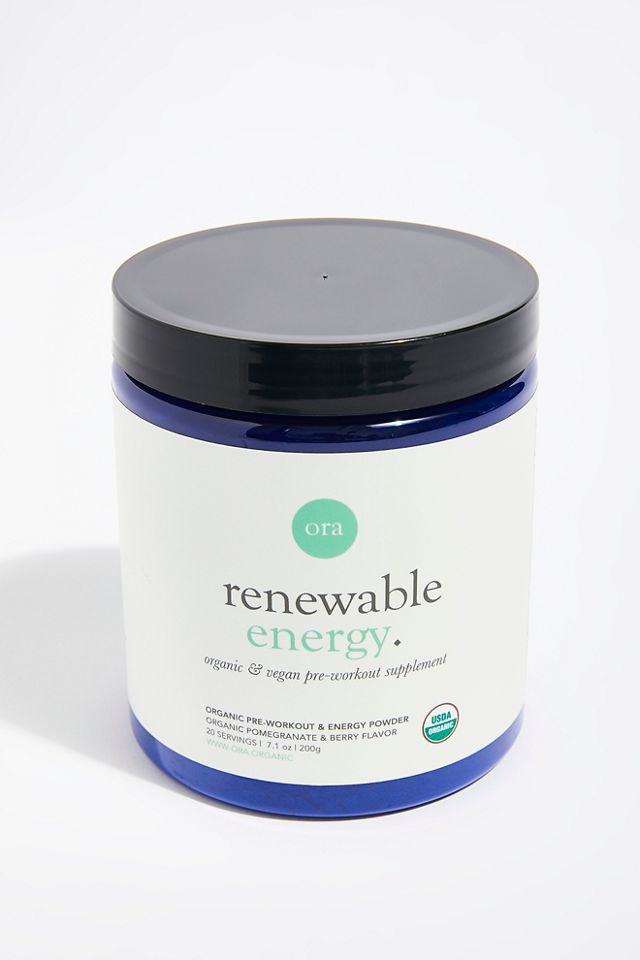 Ora Organic Renewable Energy Organic & Vegan PreWorkout Supplement
