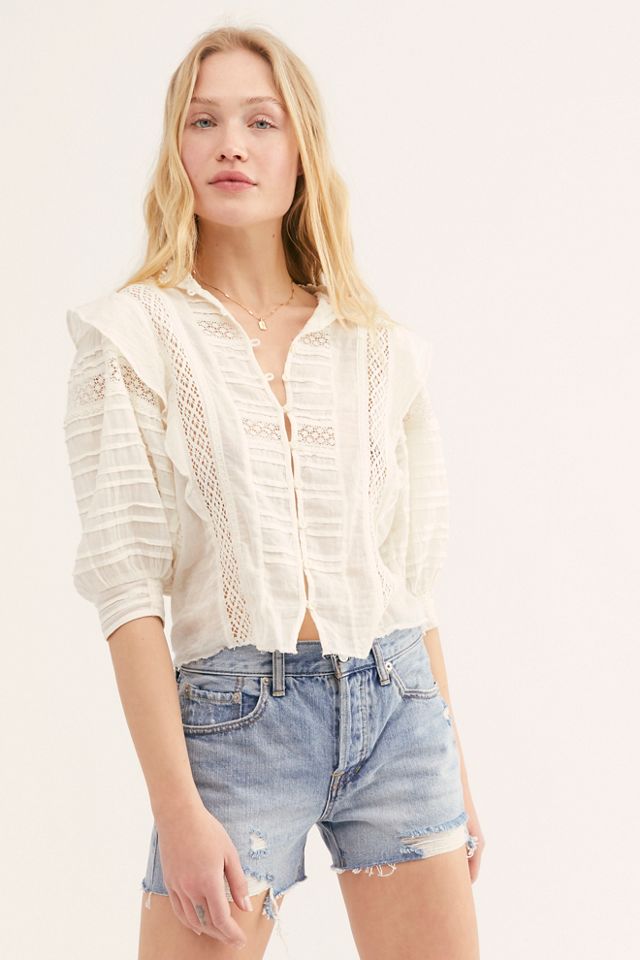 Free people sofia cheap denim shorts