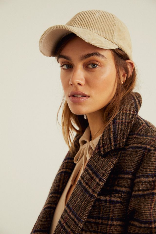 Miles Distressed Cord Baseball Hat