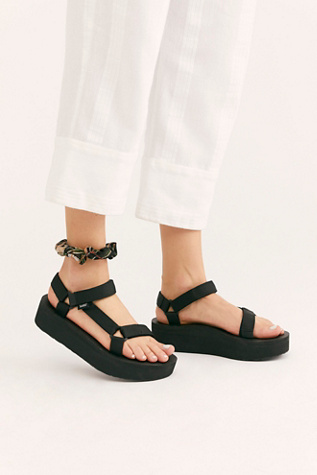 Teva Flatform Universal Sandals at Free People in Black, Size: US 7