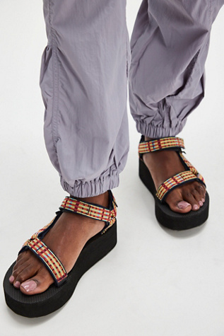 Teva Flatform Universal Sandals at Free People in Yellow, Size: US 8