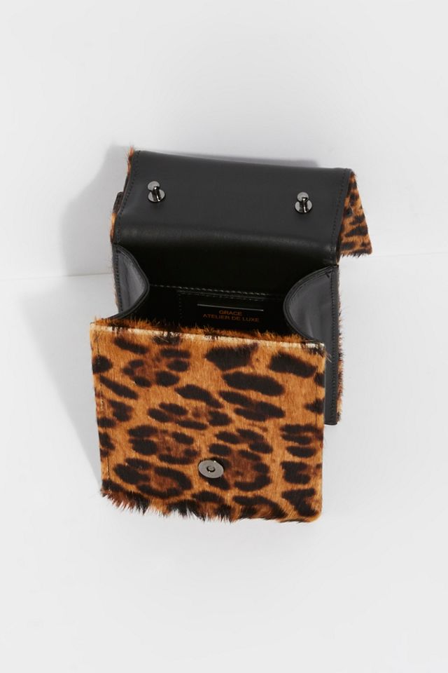 Leopard Calf Hair Mini Clutch #6