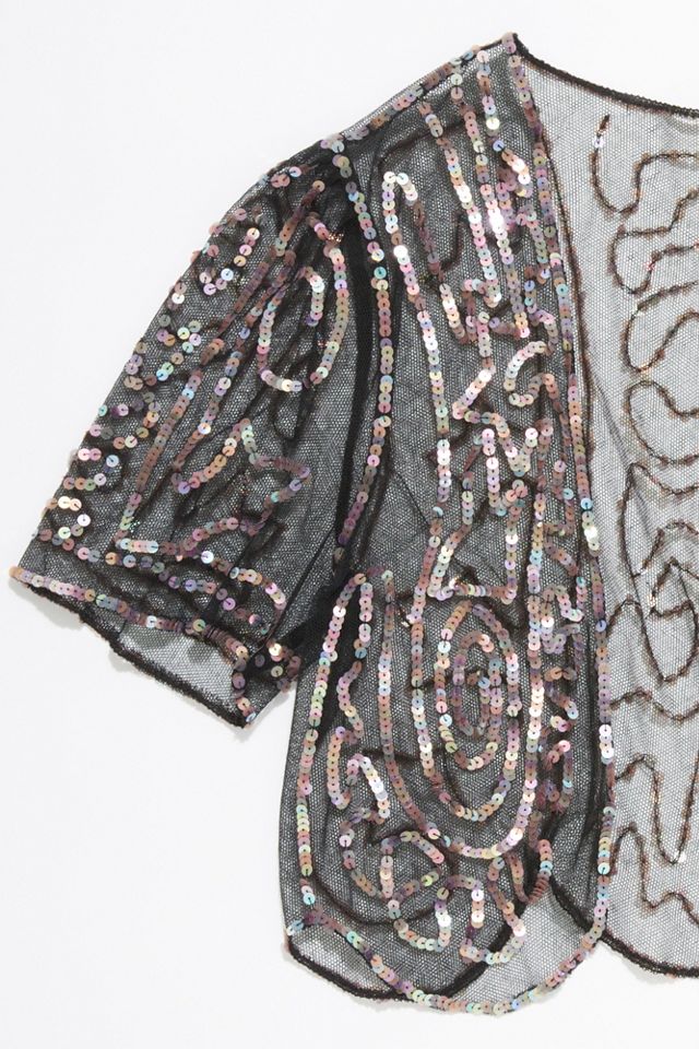 Vintage 1960s Sheer Sequin Caplet #1