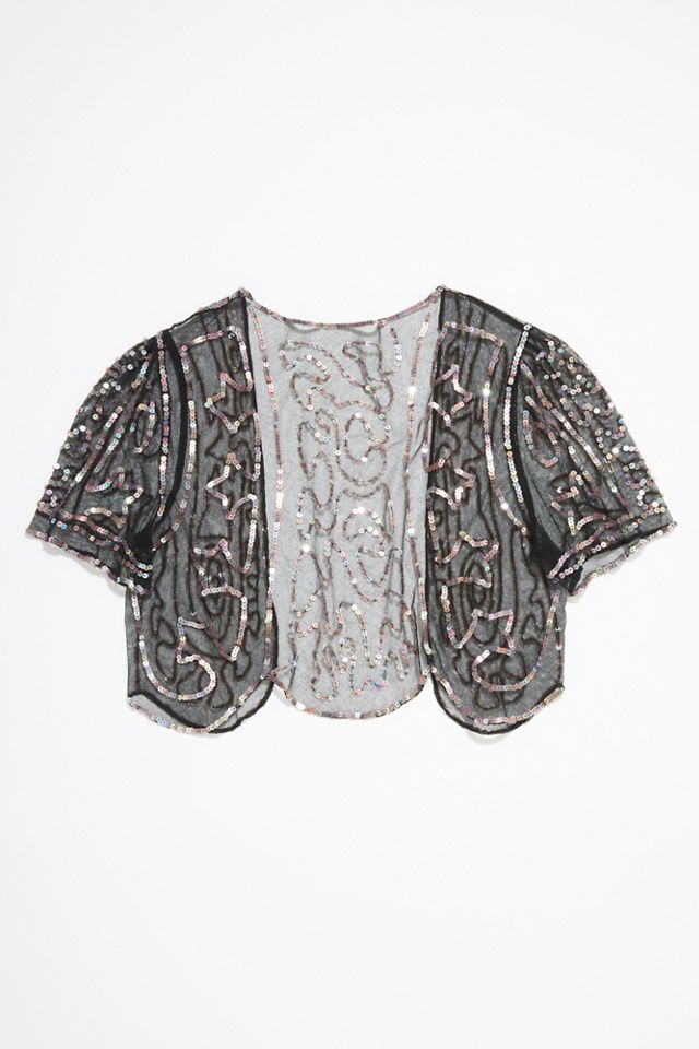 Vintage 1960s Sheer Sequin Caplet #2