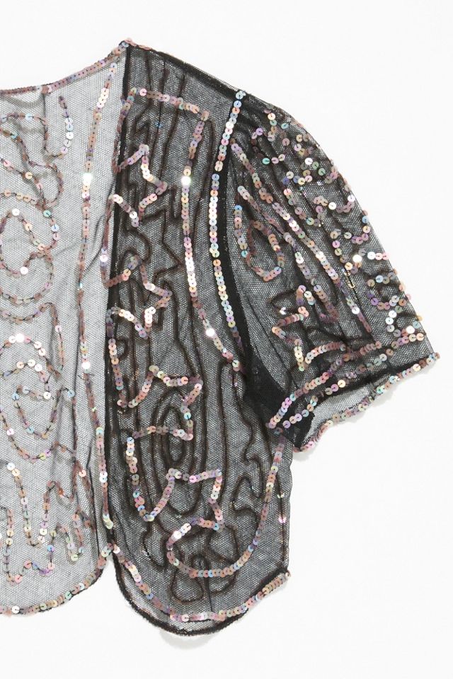 Vintage 1960s Sheer Sequin Caplet #3