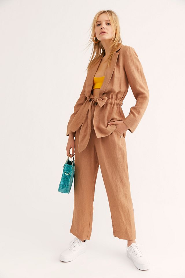 Drapey Textured Suit