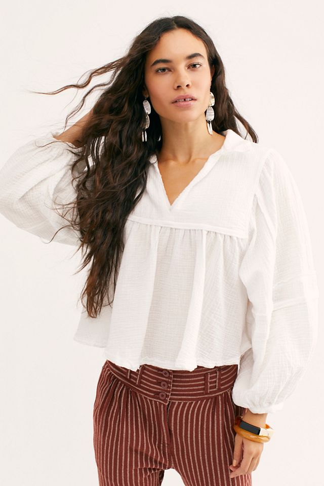 White silver linings shirt