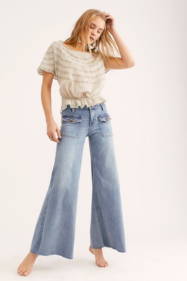Hailey Low Rise Bell Bottom Jeans | Free People UK