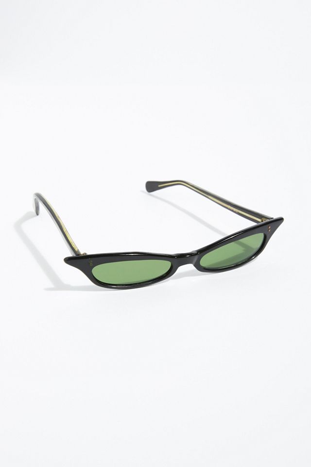 Vintage 1960s Slim Cat Eye Sunglasses | Free People display picture 2