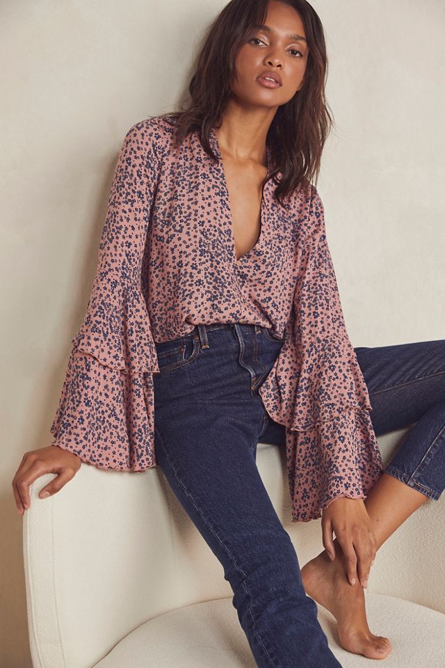 Free People, Tops, Nwt Free People Kaya Floral Bodysuit