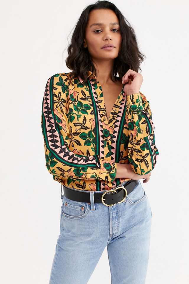 Amelia Contrast Shirt | Free People