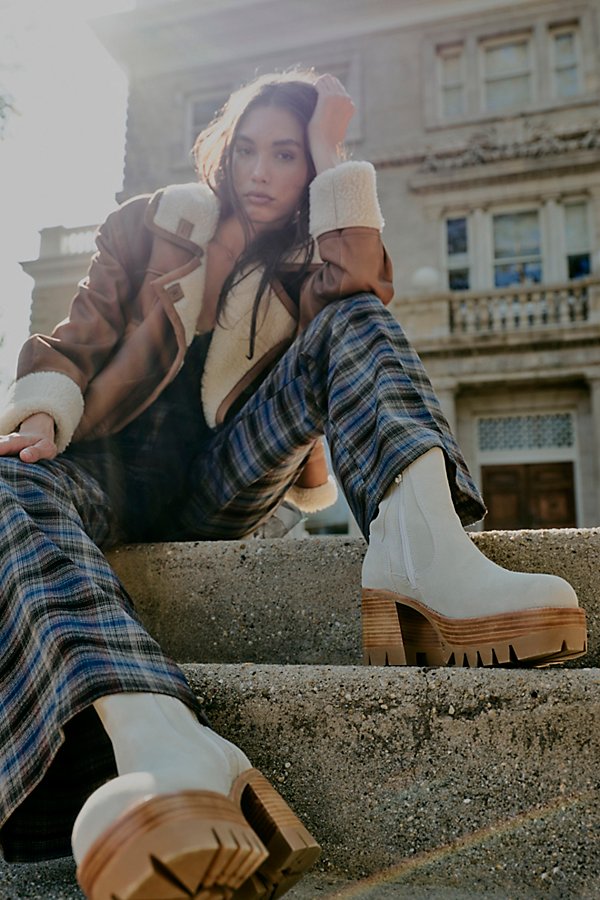 Preston Platform Ankle Boots by Jeffrey Campbell at Free People, Cognac, US 7.5