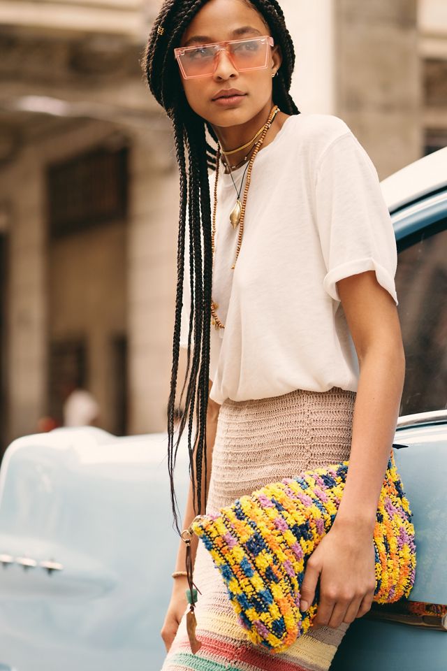 Rose Ave Fabric Clutch
