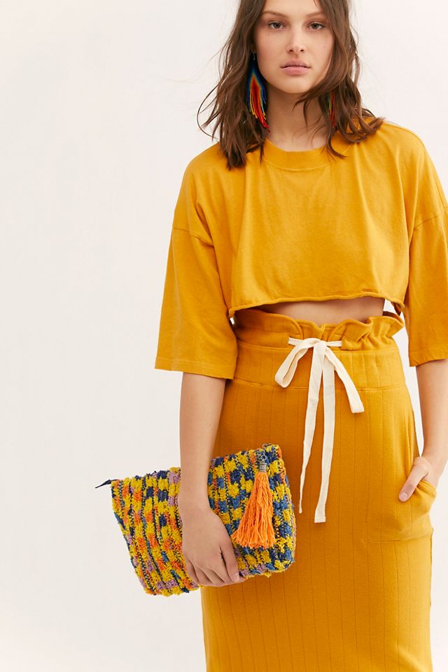 Rose Ave Fabric Clutch #1