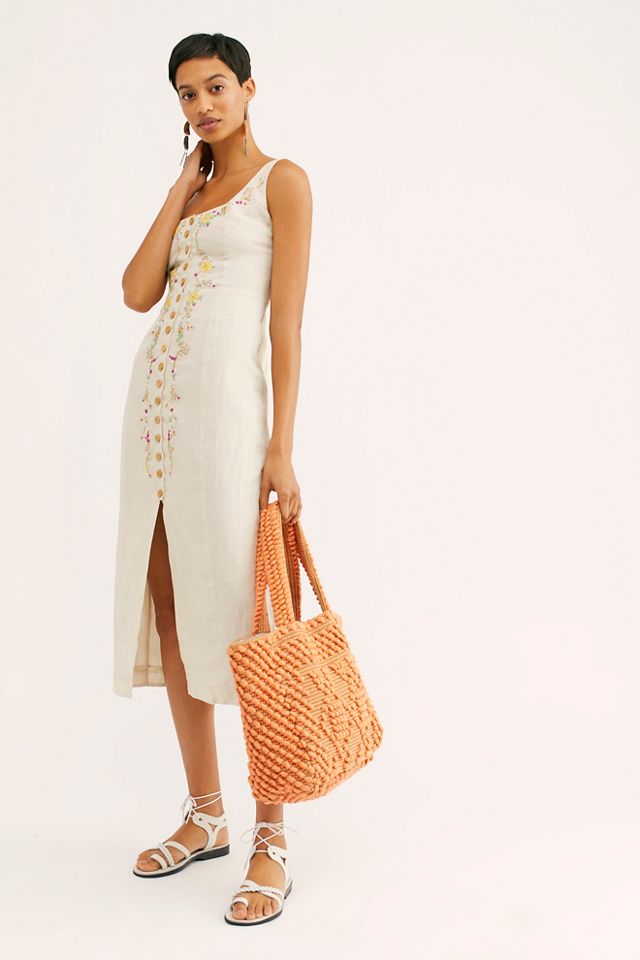 Free people embroidered midi dress best sale