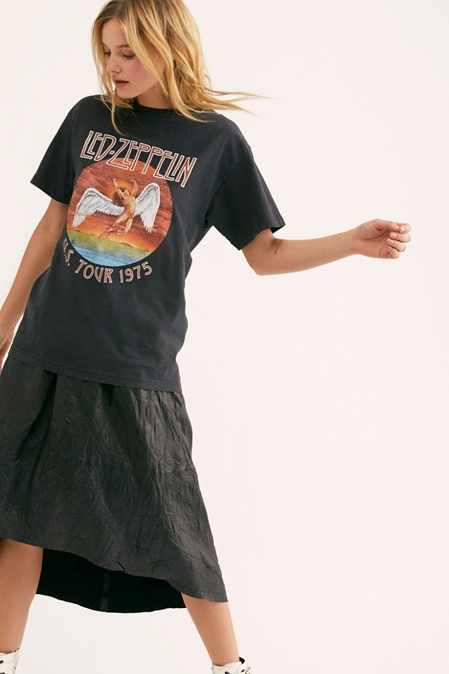 Joslin Cuir Midi Skirt