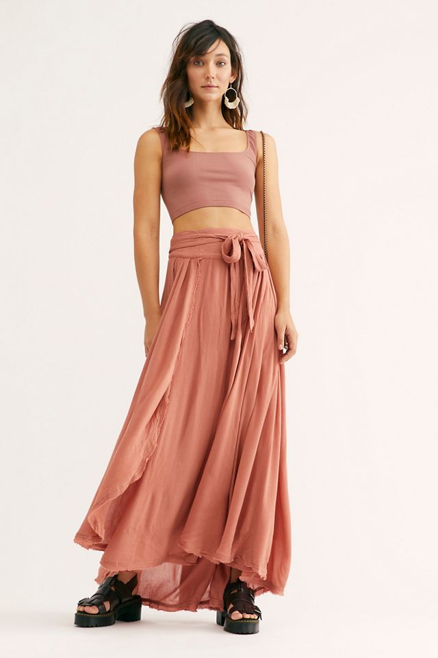 Flowy wrap clearance skirt